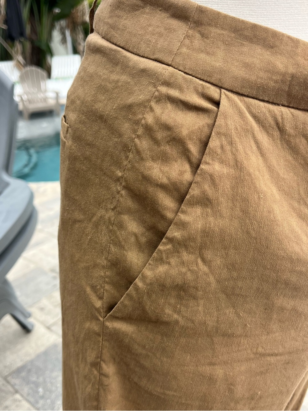 Piazza Sempione Brown Wide Leg Trousers IT 46 US 10 Made in Italy - Picture 8 of 12